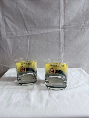 Black Velvet Rocks Glass - Set of 2